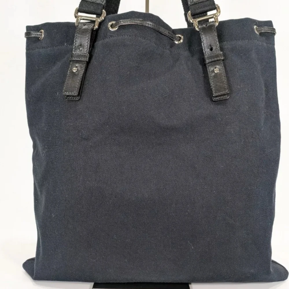 YSL 🔥 Rare 🔥 Rive Gauche Kahala Canvas and Leather Tote Bag! - Picture 4 of 10